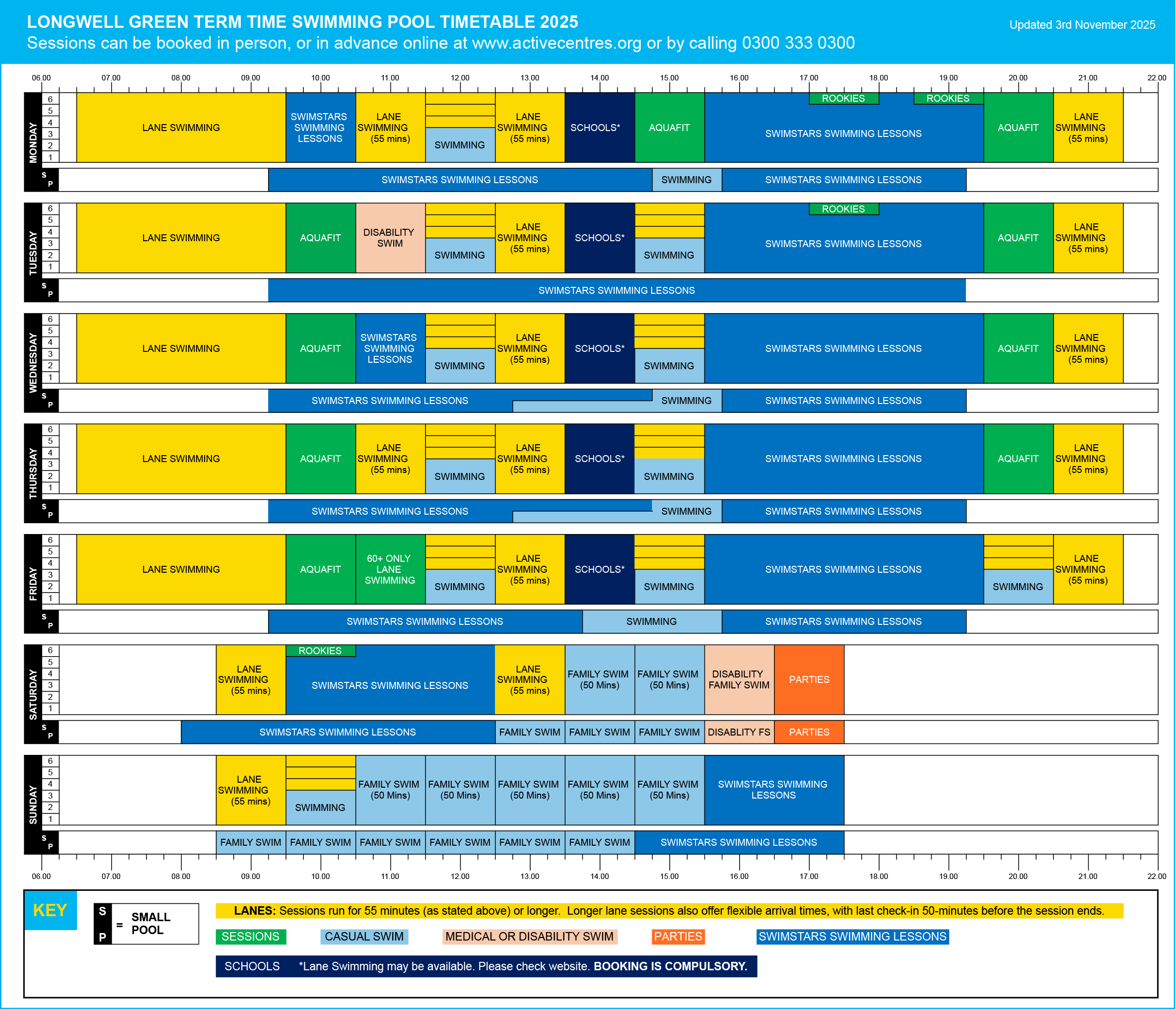 LGLC Swim Timetables.xlsx - Term Time Revised Oct25