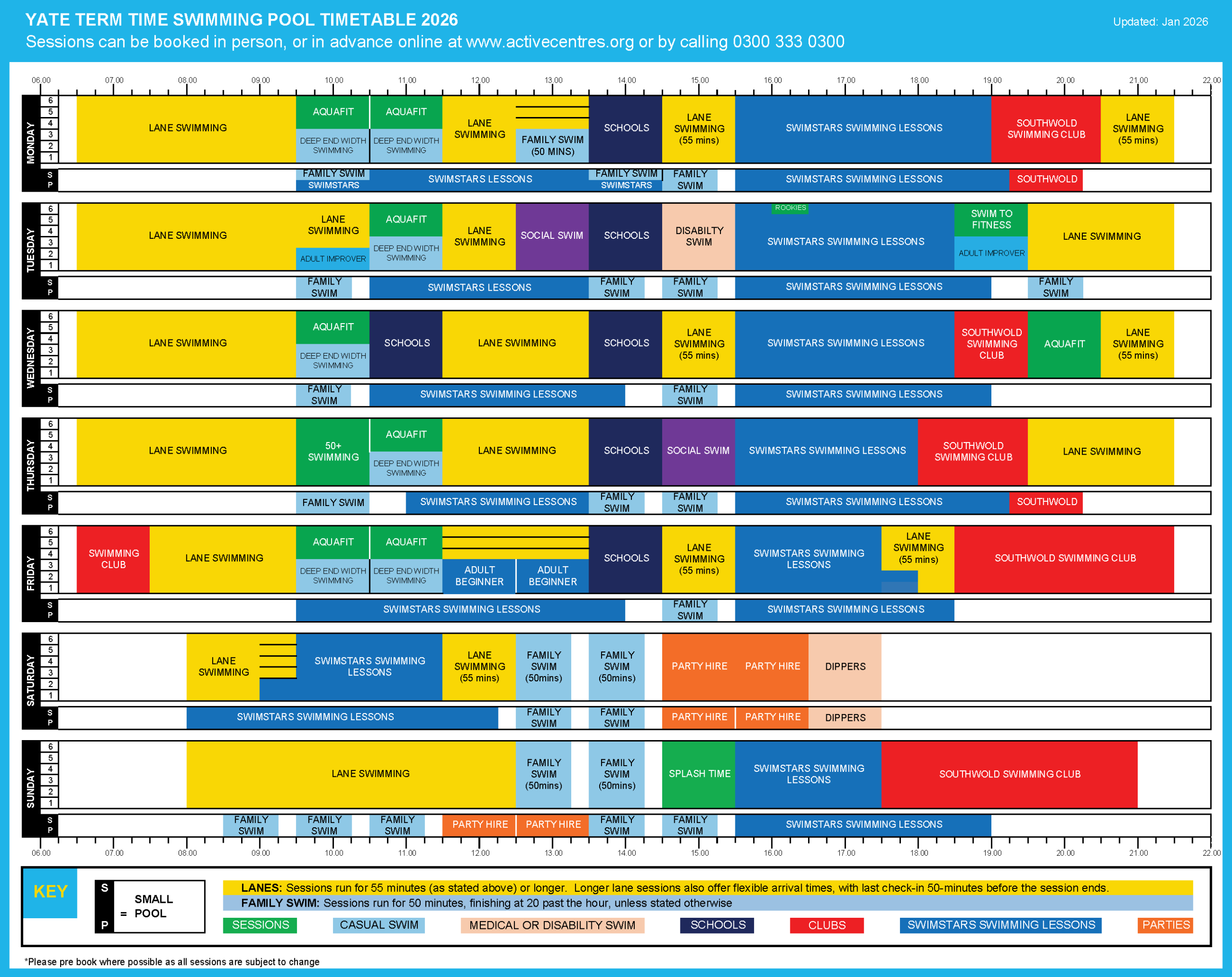 Yate Term Time Pool Timetable vJan2026.