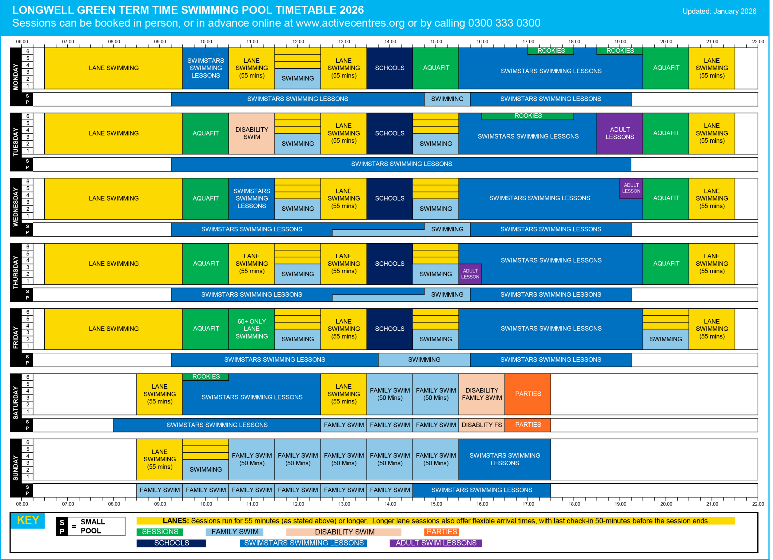 LWG Pool Timetable 230126